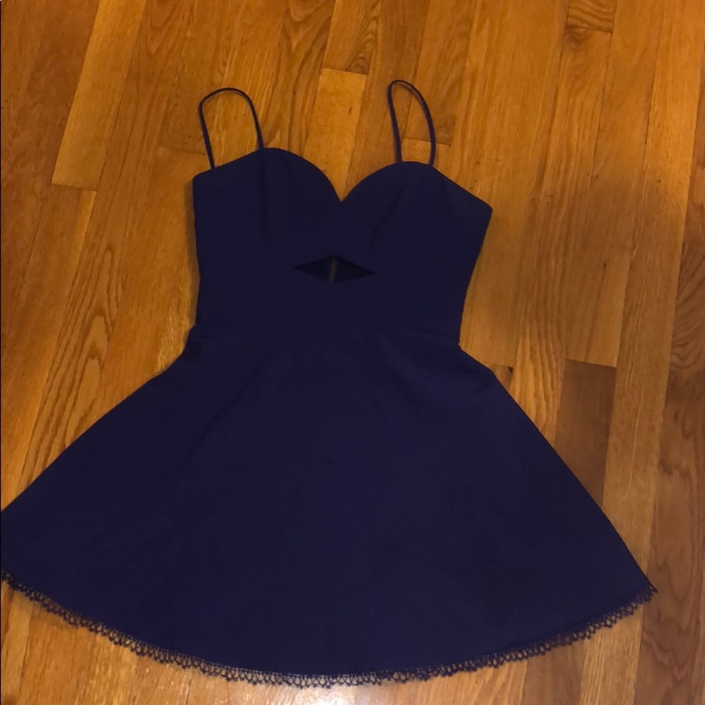 Blue NBD dress with cut out